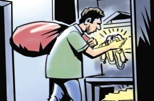 नौकरानी ने डुप्लीकेट चाबी बनाकर की चोरी