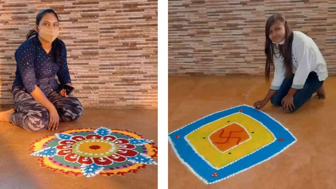 रंगोली प्रतियोगिता में दिखा उत्साह, अब दीप सजाओ और दीवाली क्वीन प्रतियोगिता में पुरस्कार जीतने का मौका